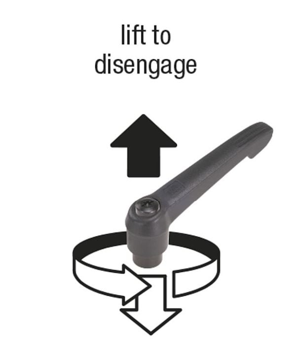 KIPP Clamping Levers K0269 External Thread