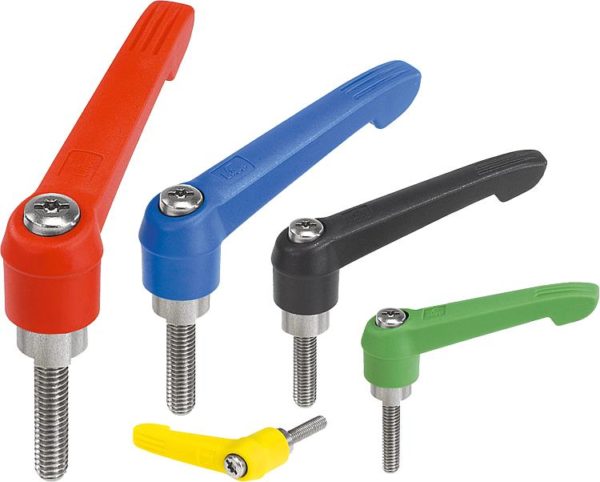 KIPP Clamping Levers K0270 Stainless Steel External Thread