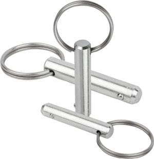 Locking Pin with Key Ring K0365