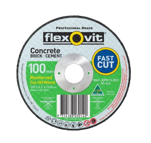Flexovit Flat Cut Off Wheel General Purpose Masonry