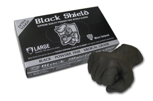GLOVES Black Shield Extra Heavy Duty Nitrile